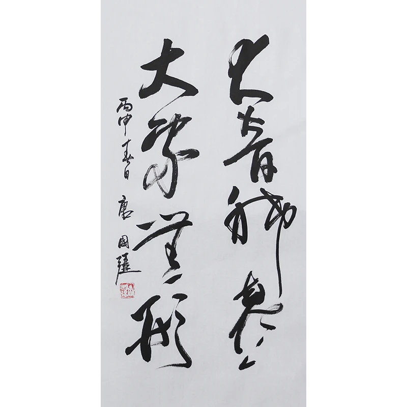  D056 唐国强书法软片 69cm×34cm