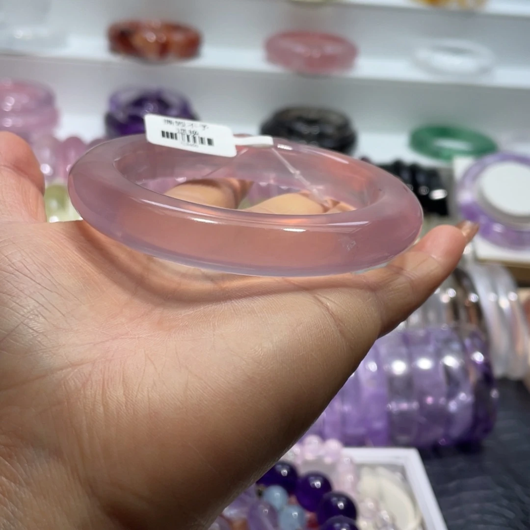 水晶手镯63圈口34号未镶嵌