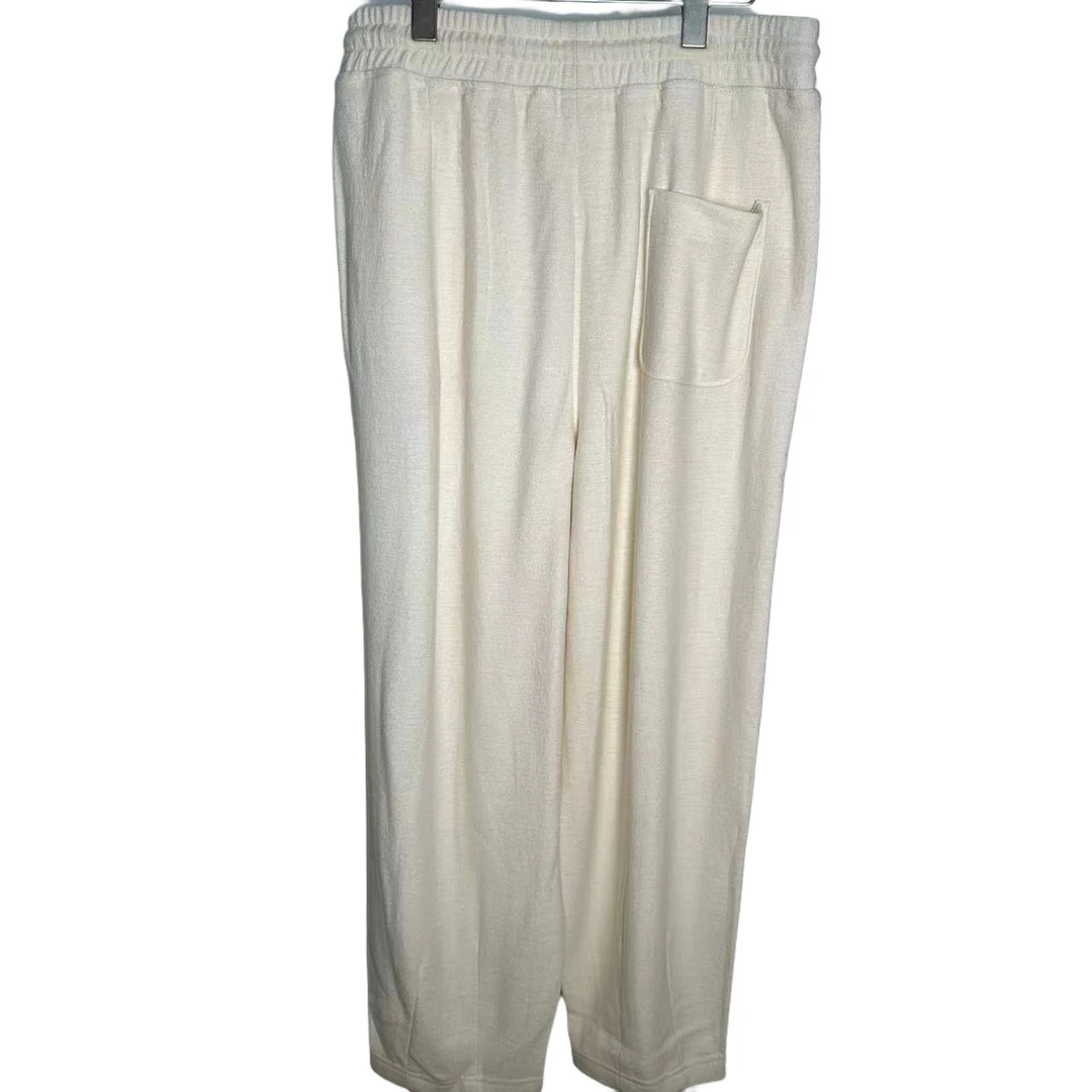 【高货捡漏】羊毛100%松紧腰休闲裤阔腿裤千金风运动长裤