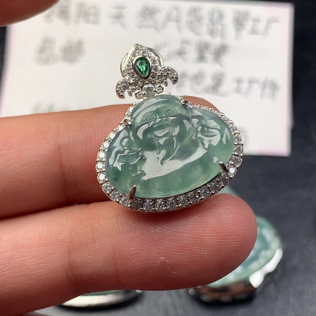 颈饰未镶嵌翡翠财神