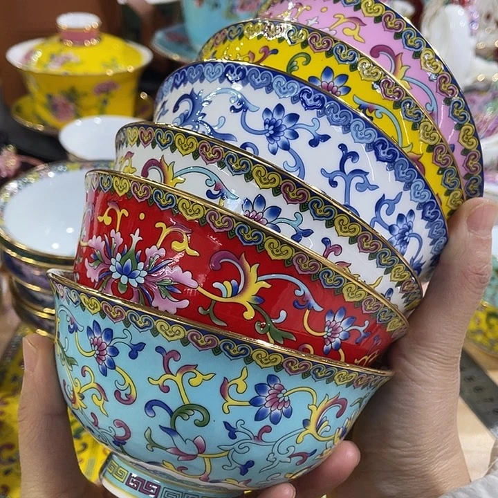 珐琅景德镇陶瓷瓷碗
