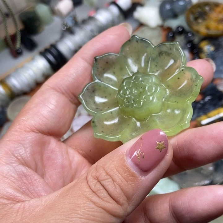 蛇纹石玉合金颈饰