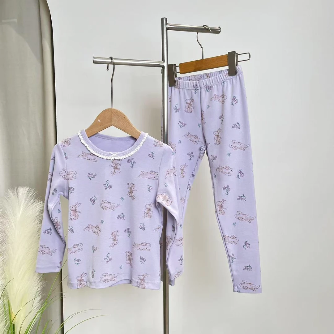 秋冬家居服套装紫色 6044舒系