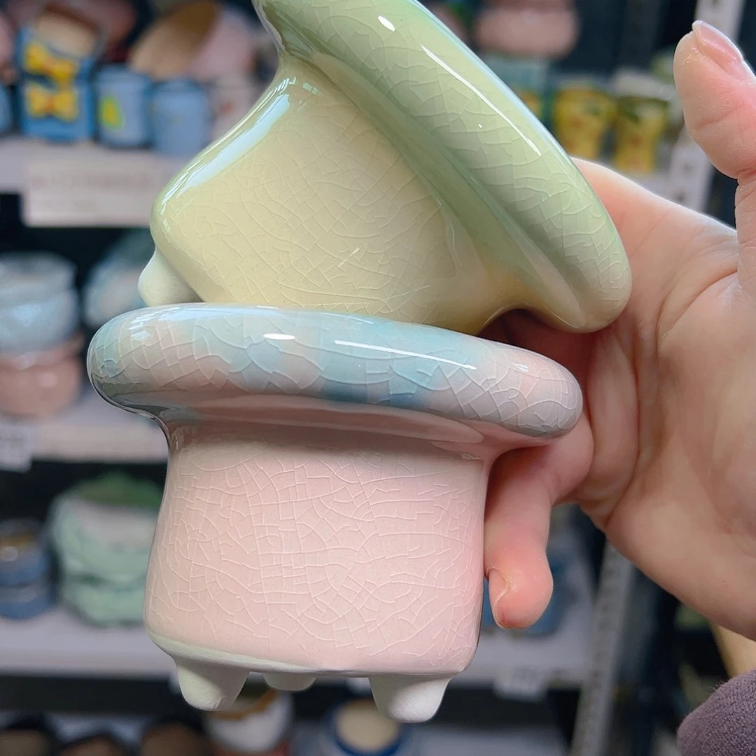 红陶陶瓷花盆当场满12包邮