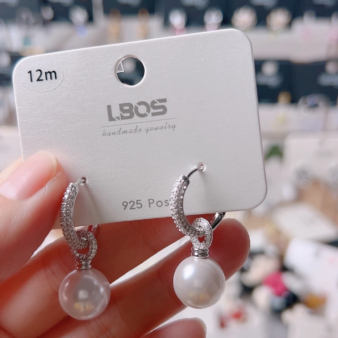 琉璃纯铜合金耳环的