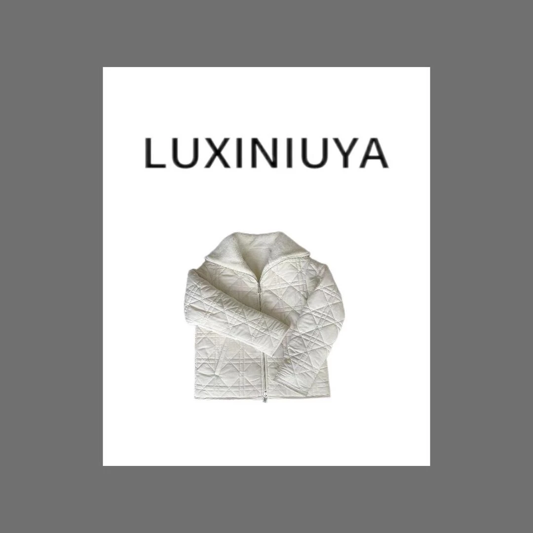 【LUXINIUYA】双面穿外套 冬新款小香风菱格设计感棉服外套#CX1945