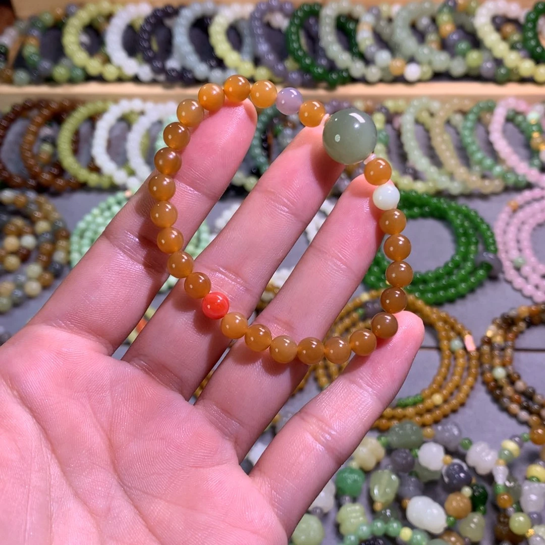 和田玉未镶嵌手链