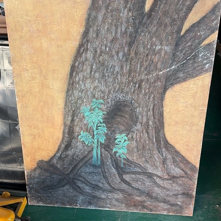 中古框画有瑕疵破损已拍