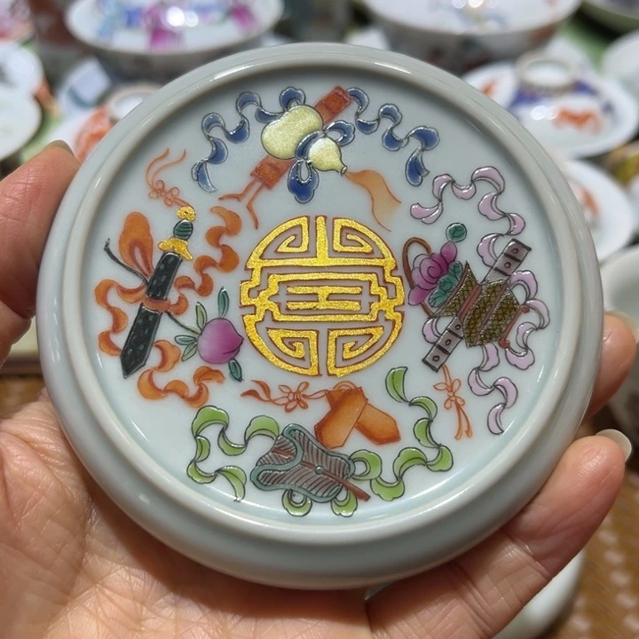 手绘茶杯盖碗陶瓷