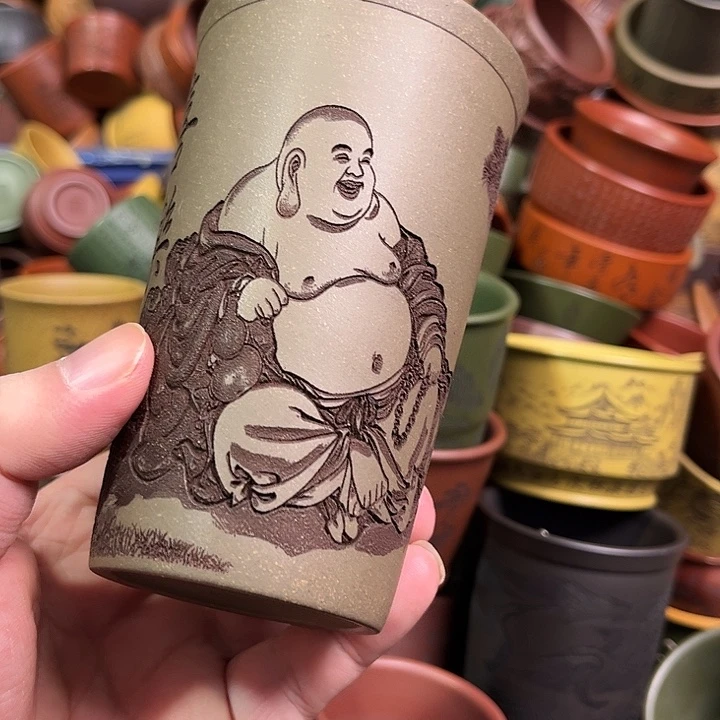 紫砂茶杯全手工紫砂主人杯