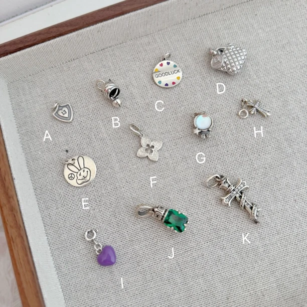 925银银制品 7011-白金色吊坠捡漏孤品