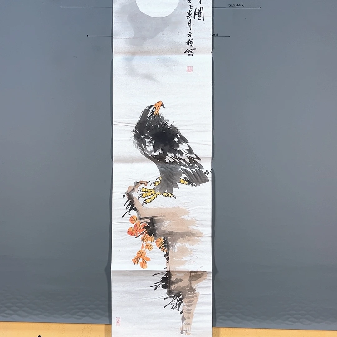 国画777 花鸟和蝴蝶都在等我回来