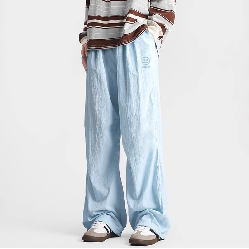 小恶魔多巴胺防晒冰感速干运动长裤男女情侣款宽松裤休闲运动裤子