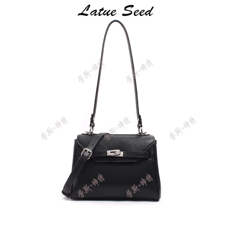 【A927·跳舞包】新品百搭简约单肩休闲时尚气质ins女包22119-黑色