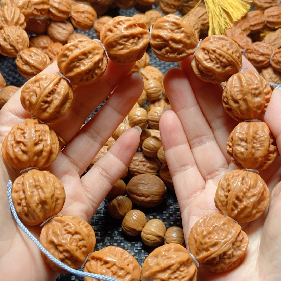 文玩核桃手串粗筋八棱