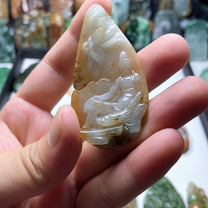 颈饰未镶嵌翡翠翡翠a货