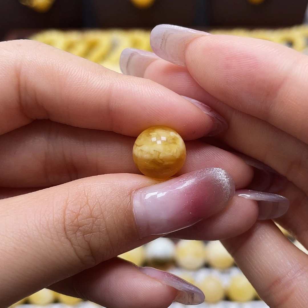 蜜蜡裸石未镶嵌圆珠11.2mm福利