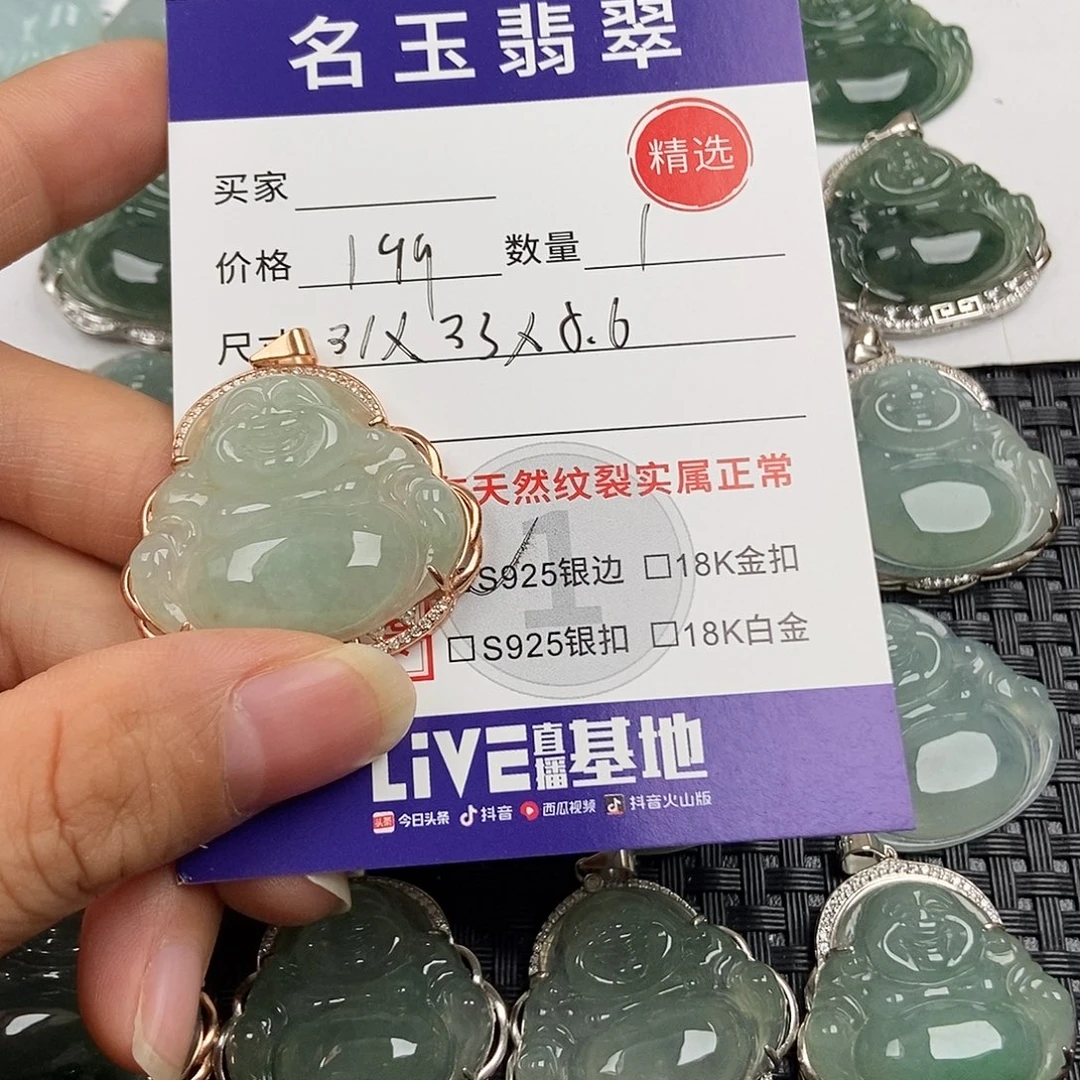 翡翠银S925镶嵌颈饰