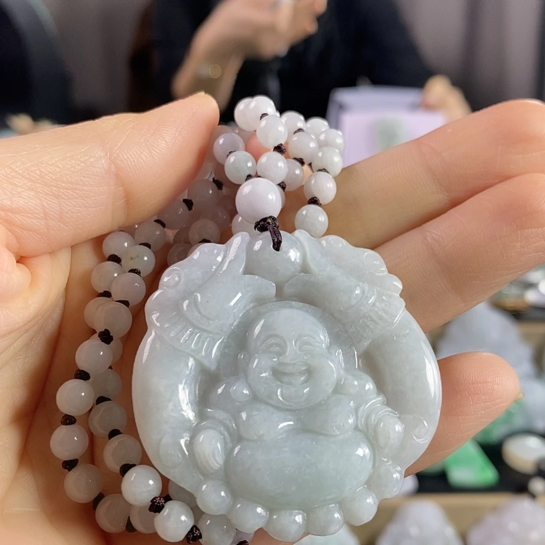 翡翠未镶嵌颈饰吊坠
