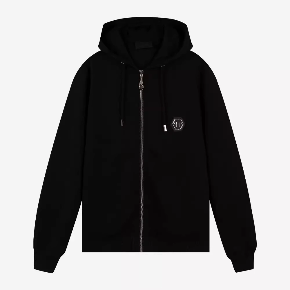 PHILIPP PLEIN PP骷髅头男拉链外套连帽卫衣A18CMJB0828PJO002N02