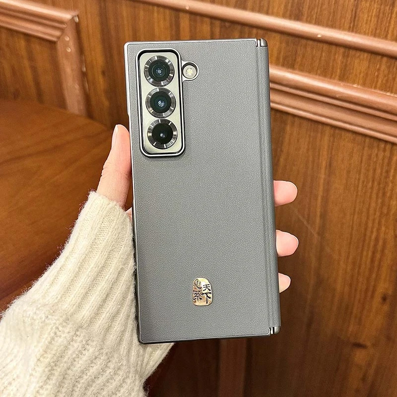 适用于三星W25心系天下中轴保护轻薄素皮手机壳 单后壳包中轴