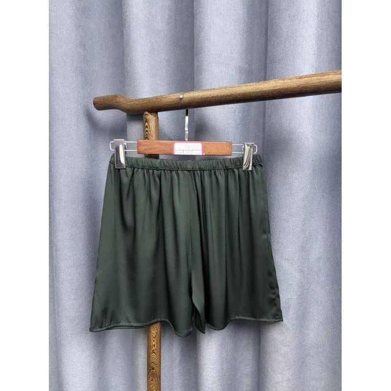 2025夏季新款时尚休闲桑蚕丝居家打底短裤A121