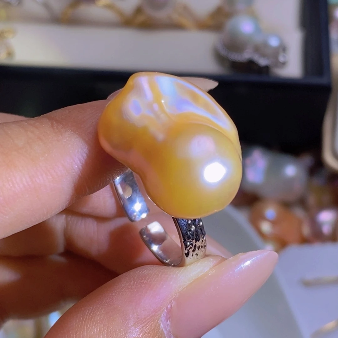 合金淡水珍珠一个