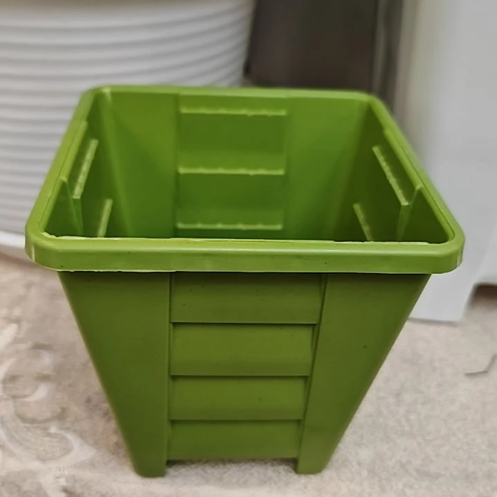 树脂方盆外口径10.5，果绿无拖11个