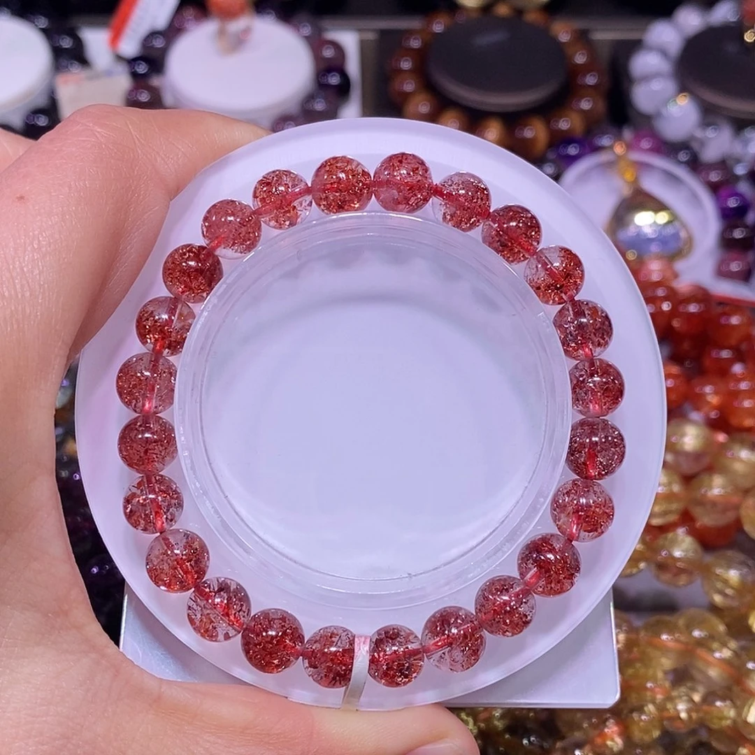 未镶嵌手链水晶金草莓8