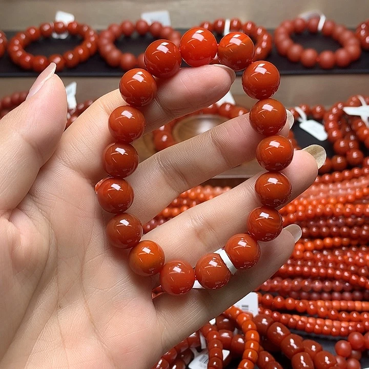 1***3玛瑙/玉髓天然玛瑙手串单圈未镶嵌
