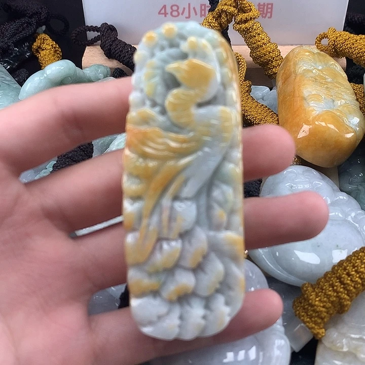 翡翠未镶嵌颈饰天然保真a货翡翠