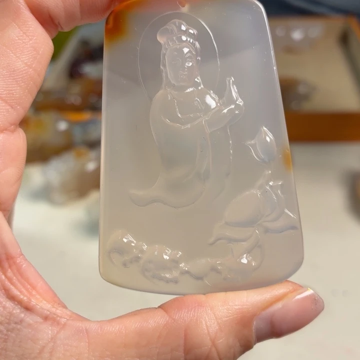 玛瑙/玉髓未镶嵌吊坠(不含链)