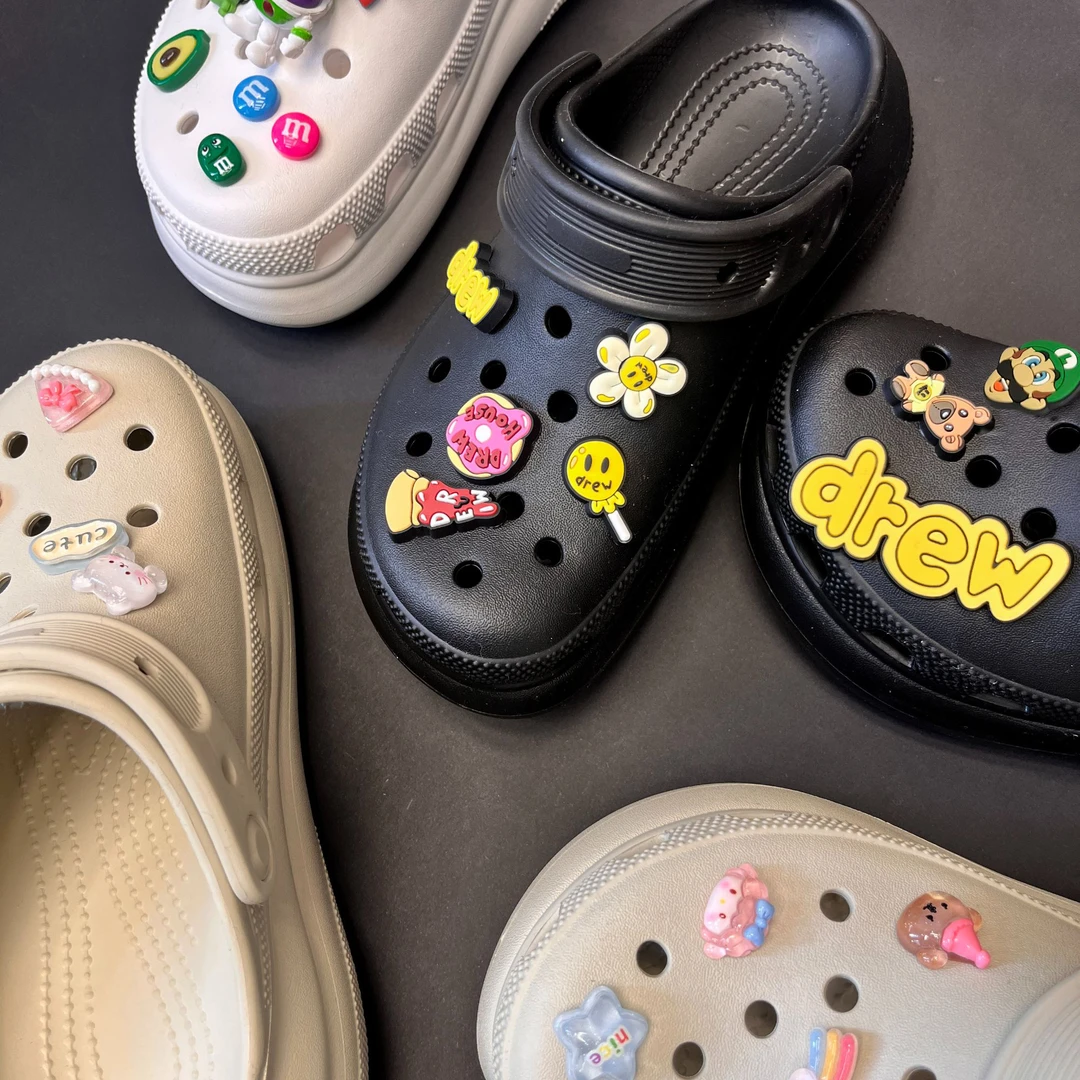 (增高5CM)夏季厚底女鞋外穿沙滩拖鞋洞洞鞋防滑卡通女款