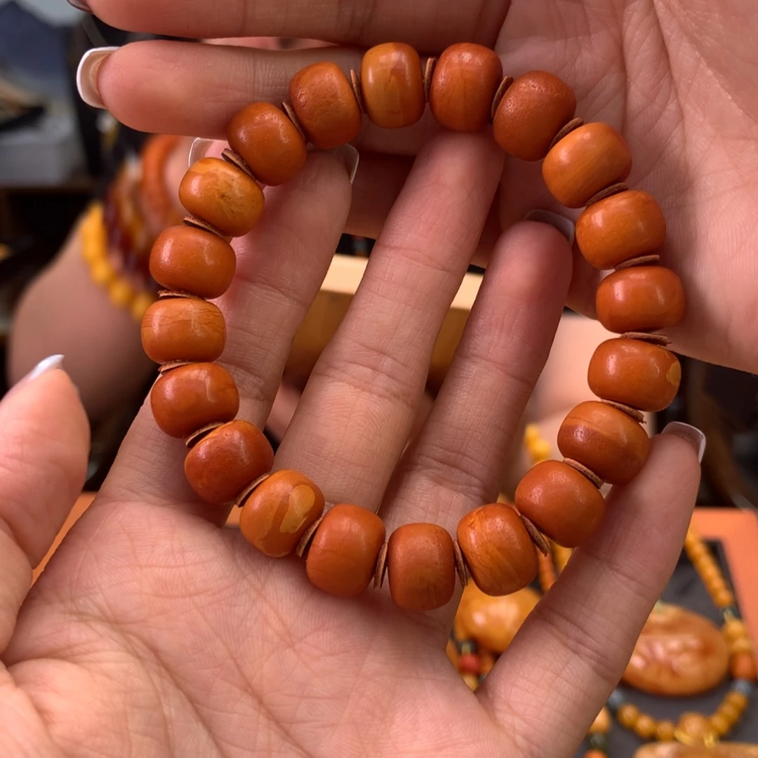 未镶嵌蜜蜡手串天然