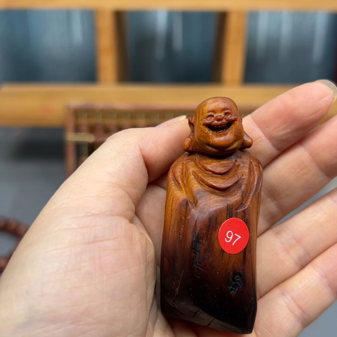 水***3木崖柏木摆件手把件