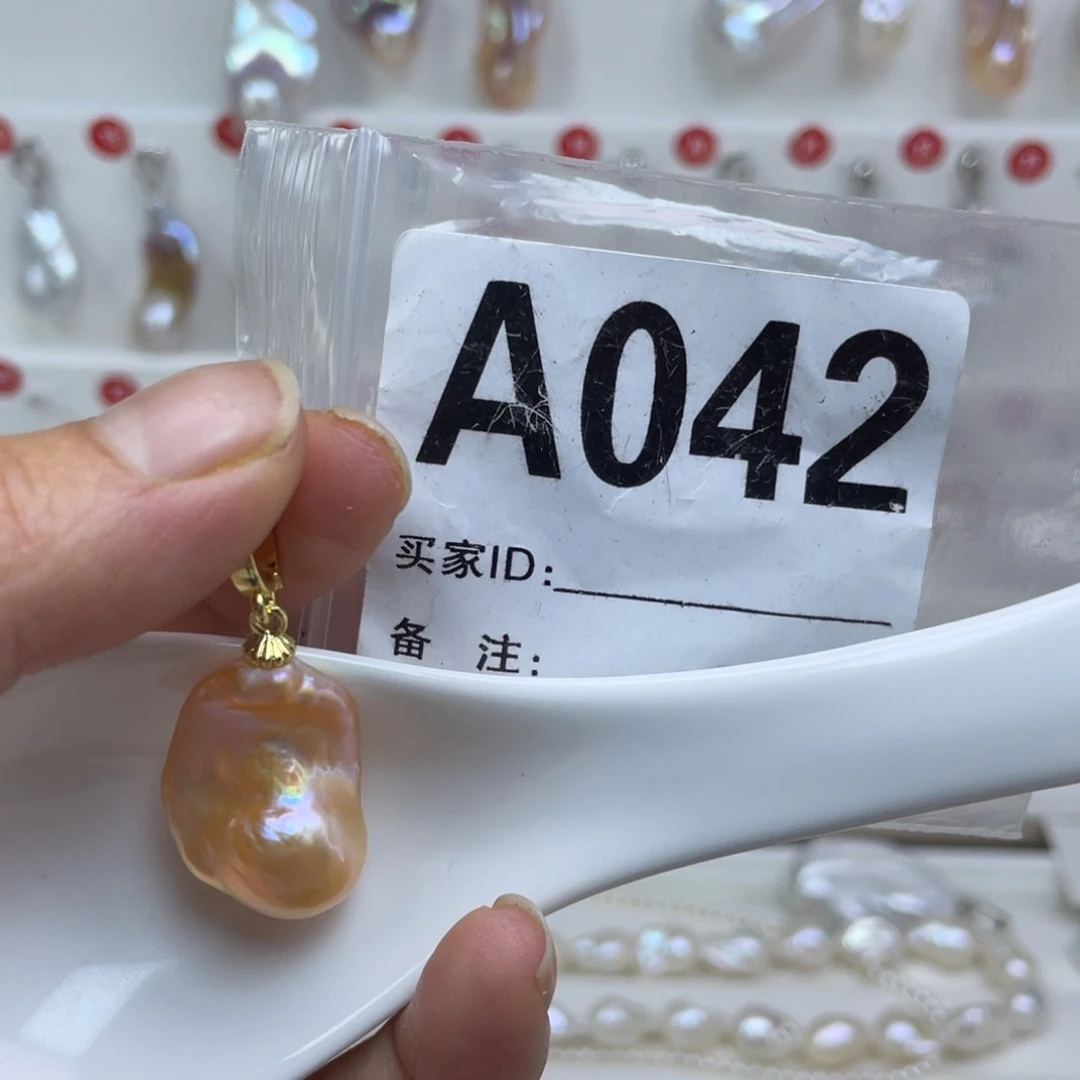 淡水珍珠巴洛克银S925镶嵌