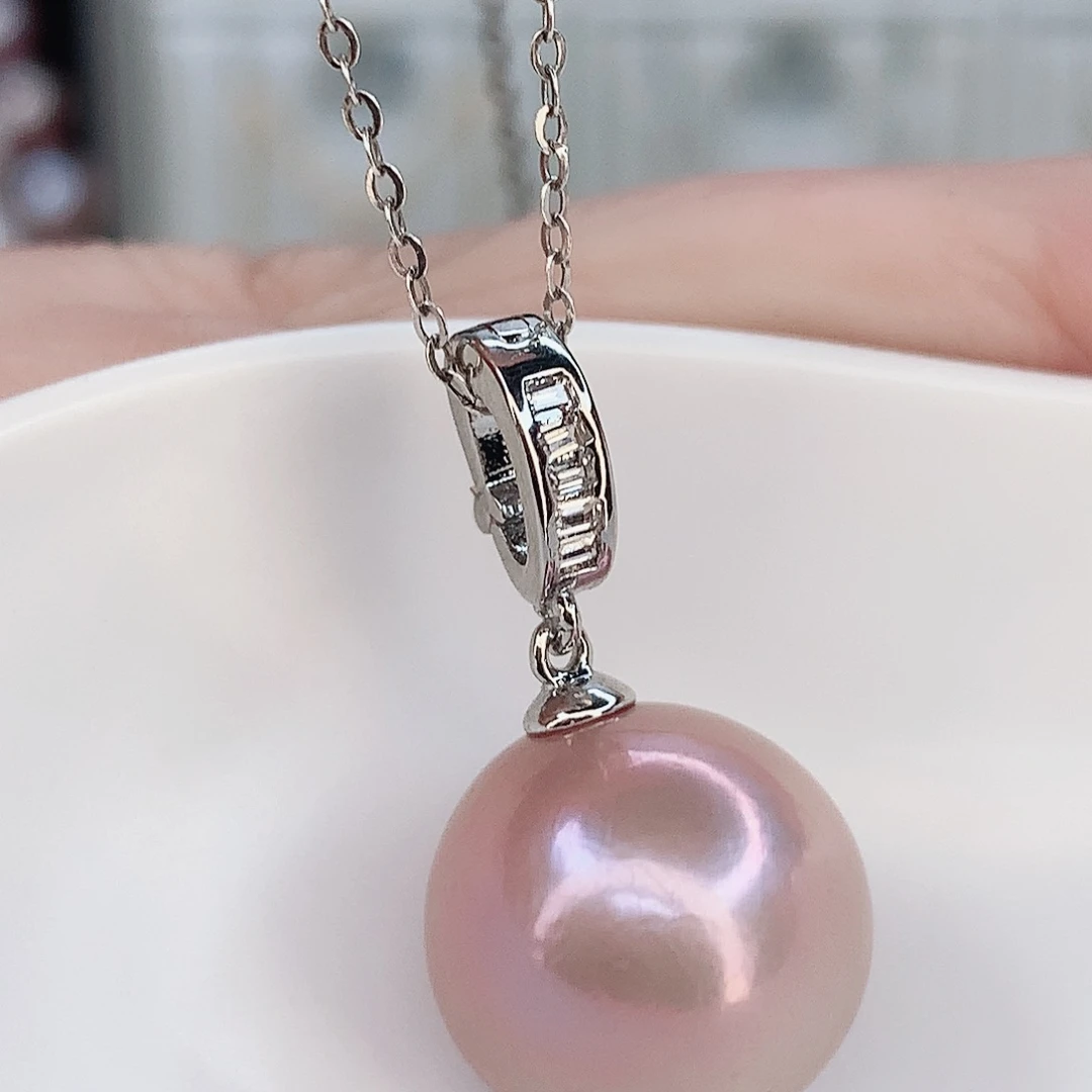 合金淡水珍珠吊坠(赠链)