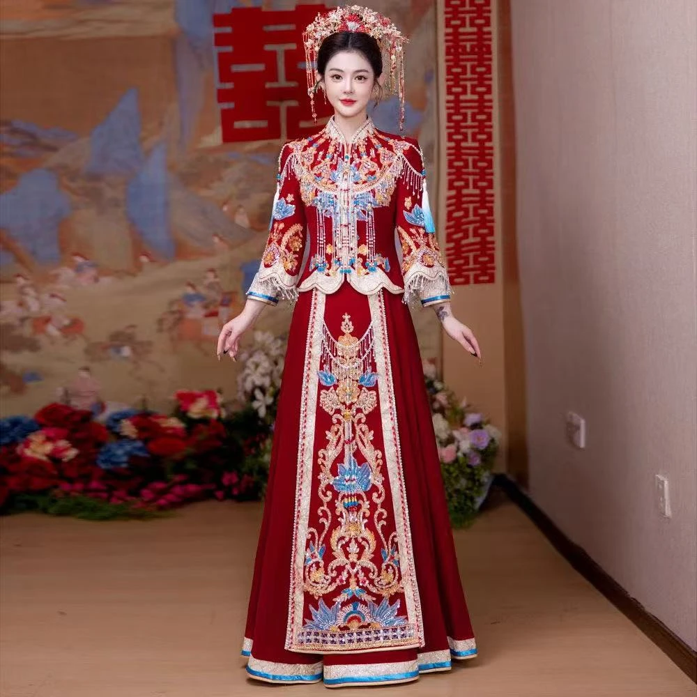秀禾服婚服2025新款中式婚纱高端礼服新娘嫁衣敬酒服出阁服秀和服