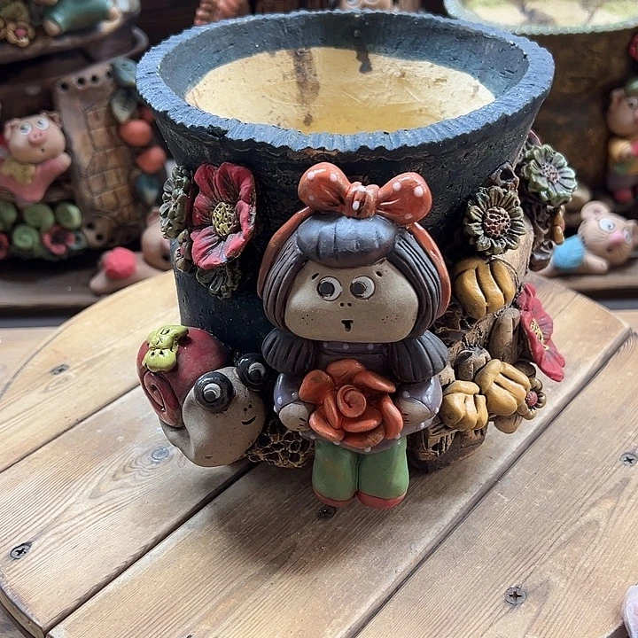 嘻哈多肉花盆百搭