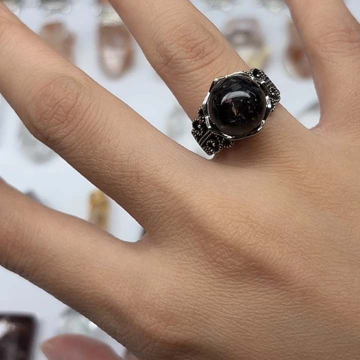 合金水晶戒指闪灵钻戒指