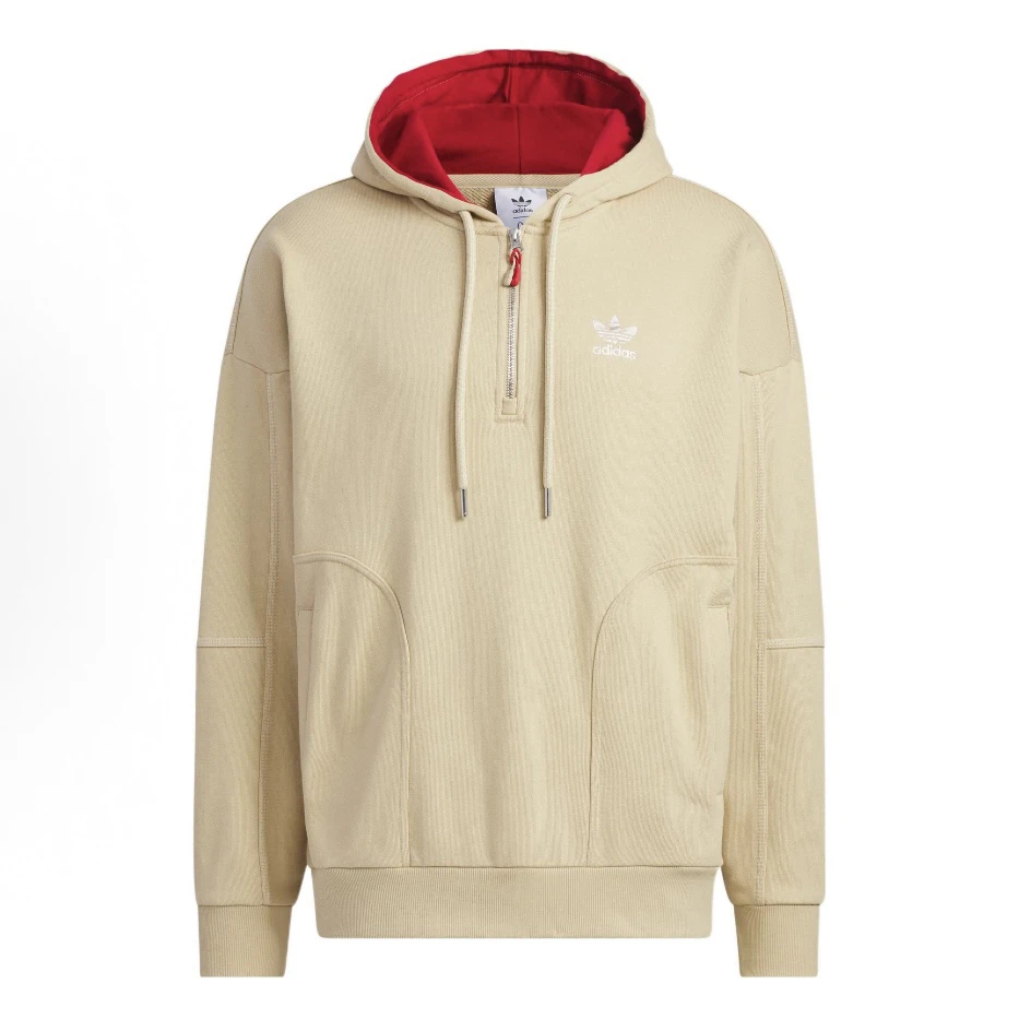 adidas 米菲合作系列恭喜发财图案印花拉链长袖卫衣男款HY7282