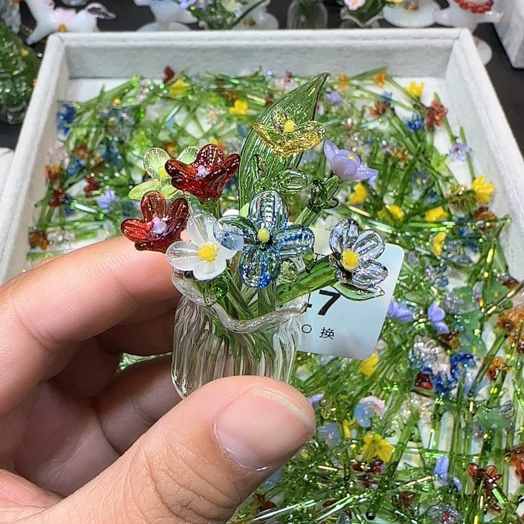 琉璃手工艺品547插花