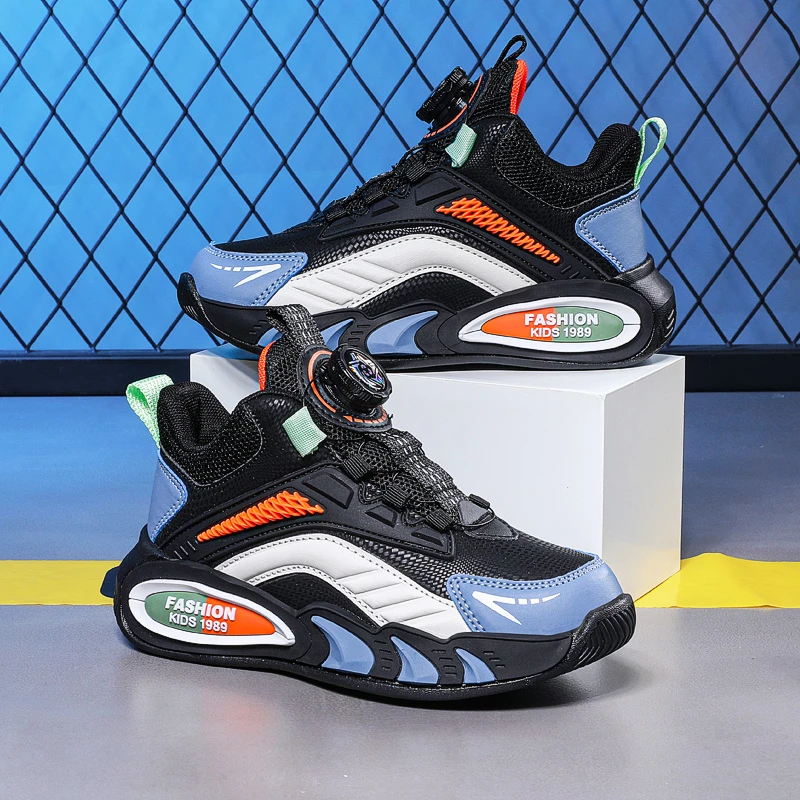 品牌男童鞋春秋季皮面防水轻便软底耐磨中大童男孩鞋子儿童运动鞋