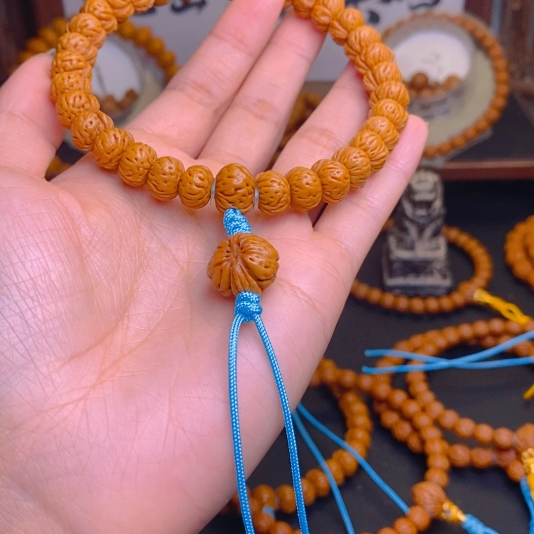 全***链桃核手串龙文桃核