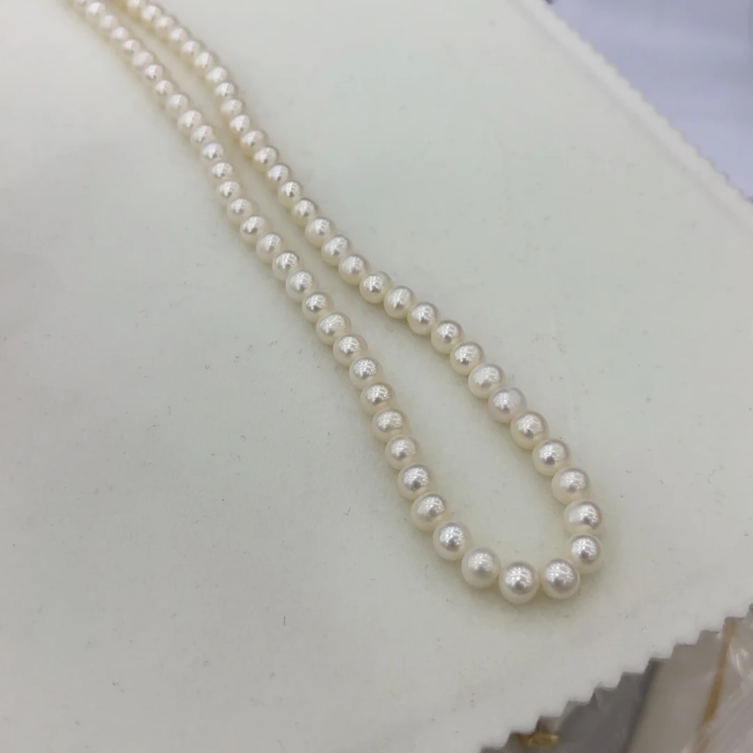 淡水珍珠颈饰银S925镶嵌701