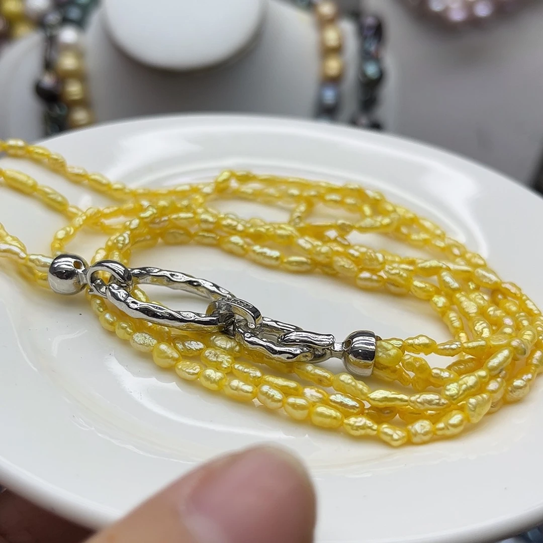 淡水珍珠钛钢颈饰