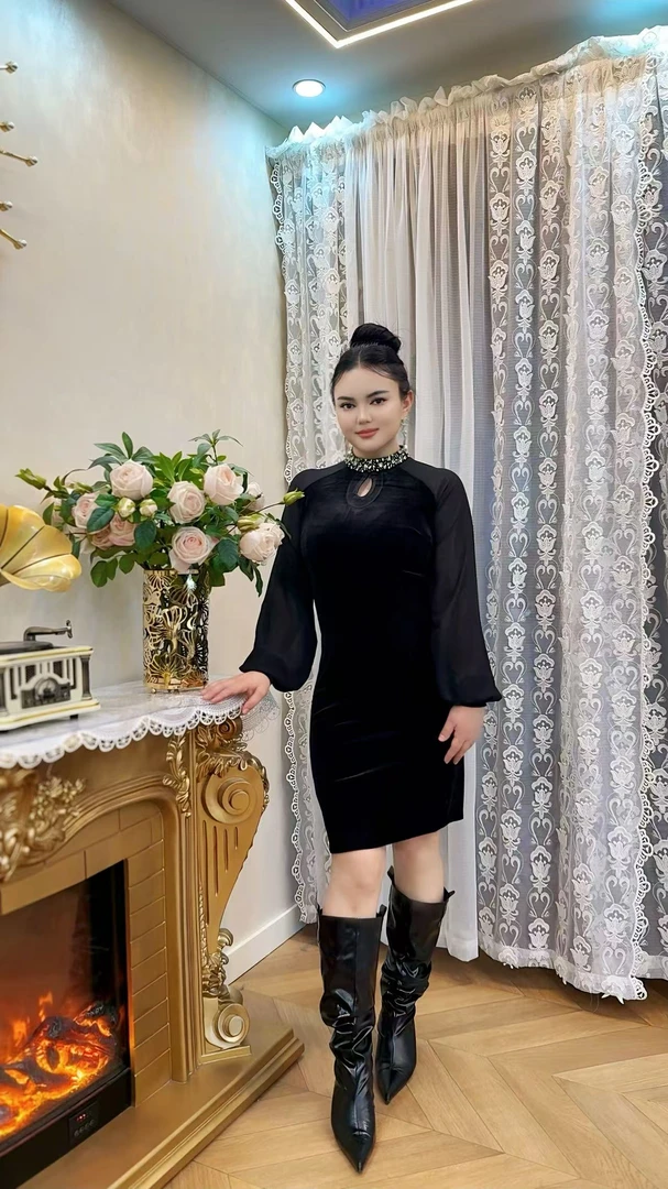 【新疆包邮】新款改良年轻款少女长袖国潮拜年服大人新年战袍过年