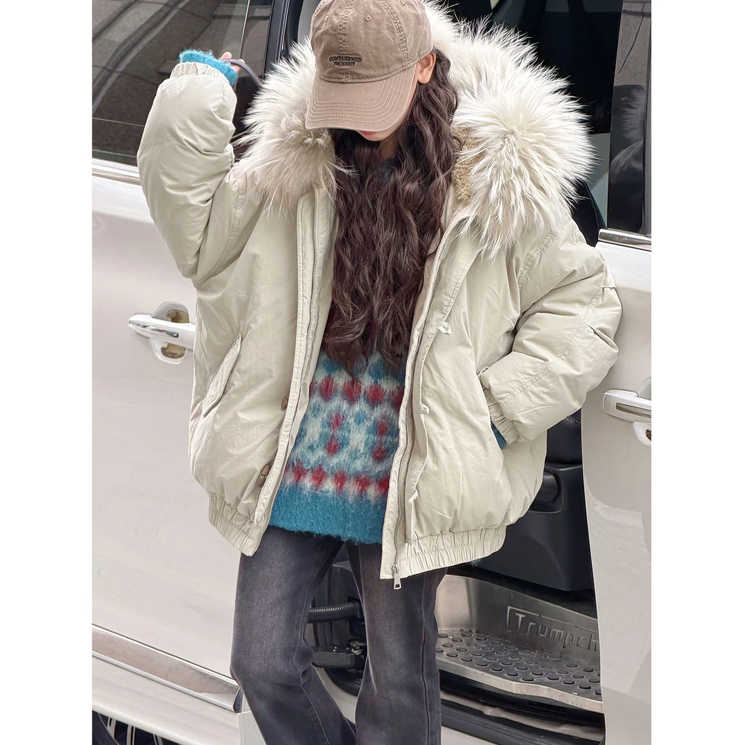 K30181孙小美高端90白鸭绒女童羽绒服冬装儿童派克服加厚外套潮