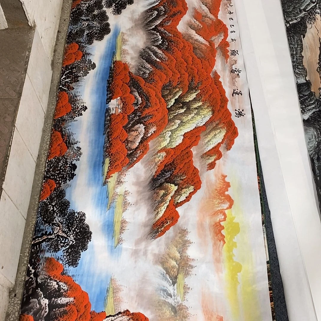 国画画画真的画画