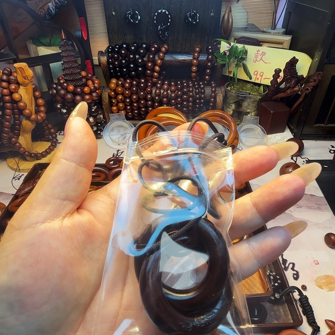 木枣木玉化25圈口乾坤圈